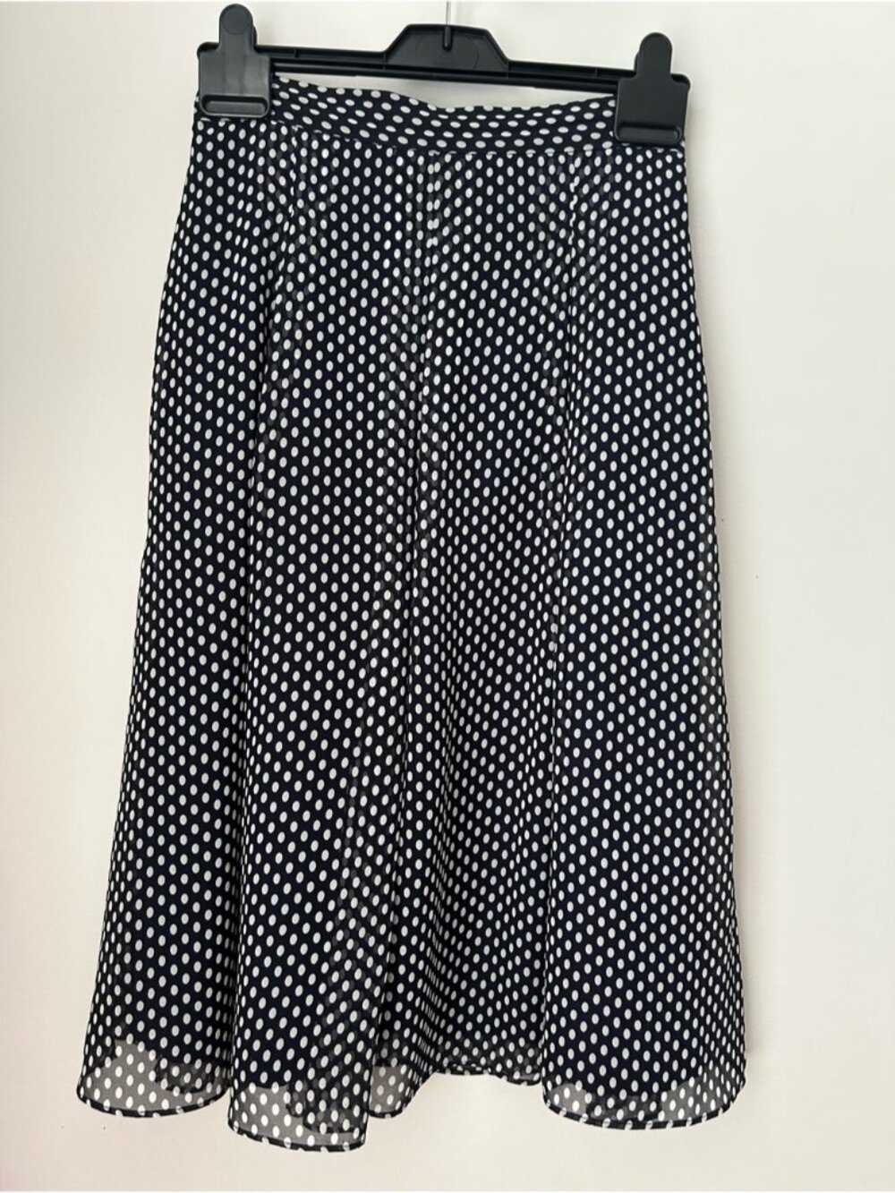 David Lawrence Polka Dot Pleated Skirt